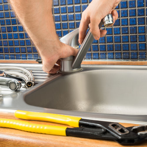 Kitchen remodeling with a new faucet
