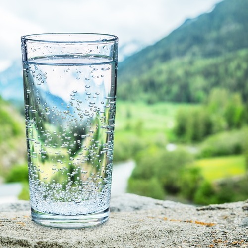 Clean water from water softeners.