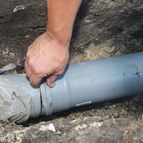 Main water line repair